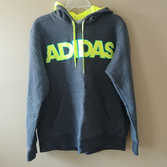 adidas neon green hoodie
